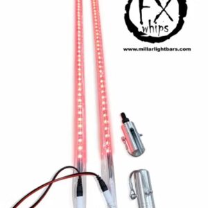 *Pair* Red Led Light Whip