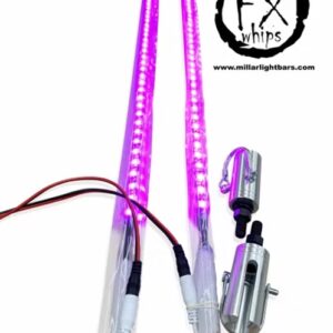 *Pair* Pink Led Light Whip