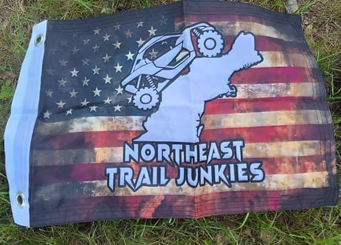 Northeast Trail Junkies Whip Flag – Patriotic Design