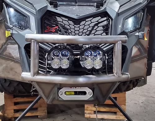 HRT Can-Am X3 Baja Armored Winch Mount Front Bumper - Image 5