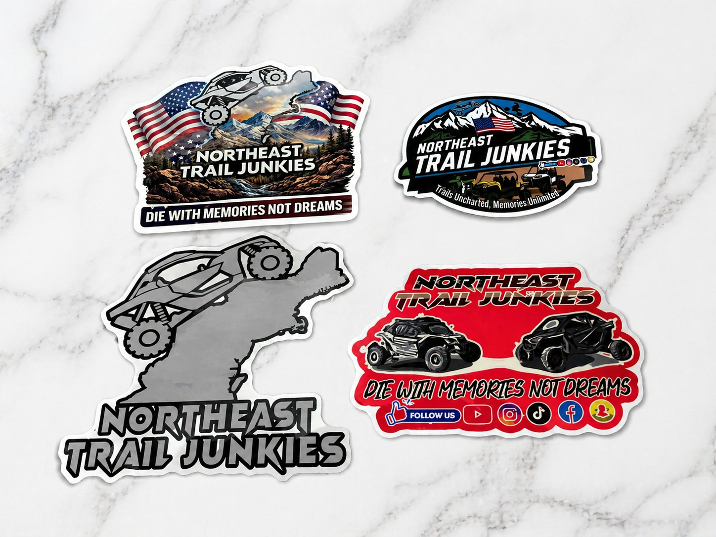 Northeast Trail Junkies Sticker Pack (4-Pack)